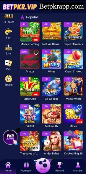 BetPKR App Games