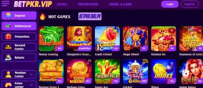 BetPKR Game Interface